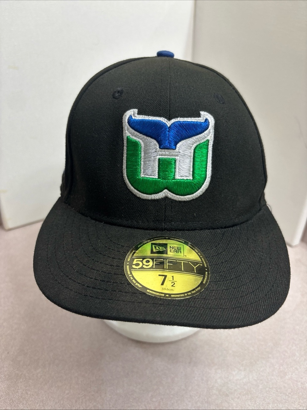 New Era Hartford Whalers HAT CLUB 59FIFTY Throwback 10 Year Fitted Cap NHL 7 1/2
